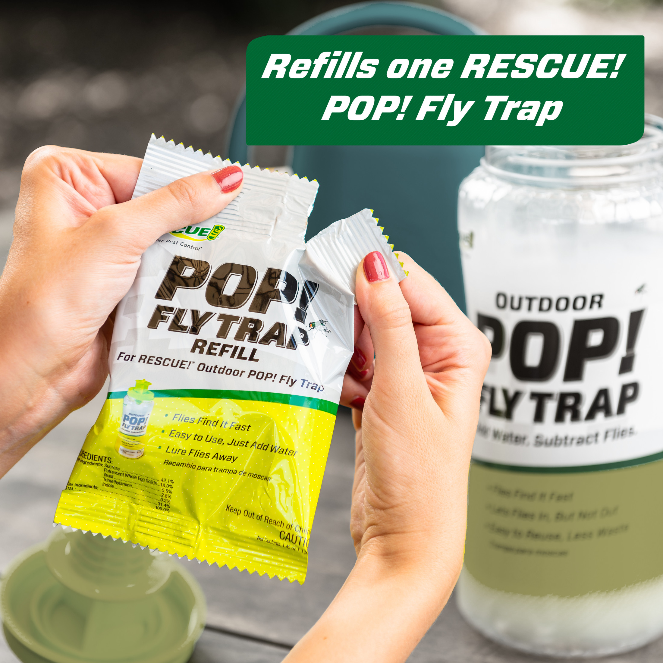 RESCUE! POP! Fly Trap Bait Refill (2-Pack) photo 4
