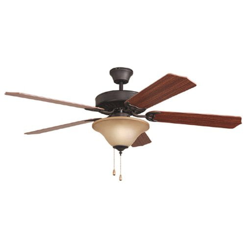 Brushed Pewter Bala 283014 Dual Mount Ceiling Fan with Bowl Light Kit 52-Inch