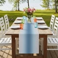 thumbnail image 4 of Table Runners 72 Inches Long Dress Scarves, Blue Grey Ombre Farmhouse Kitchen/Dining Table Runner, Coffee Tablerunners, Farmhouse Gradient Minimalist 16x72 Inch, 4 of 9