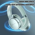 thumbnail image 5 of Wireless Bluetooth Headphones Active Noise Cancelling Headphones 5.3 Wireless over-Ear Headphones, HiFi Stereo Wireless Headphones Foldable Bluetooth Headphones for Computer Green, 5 of 7