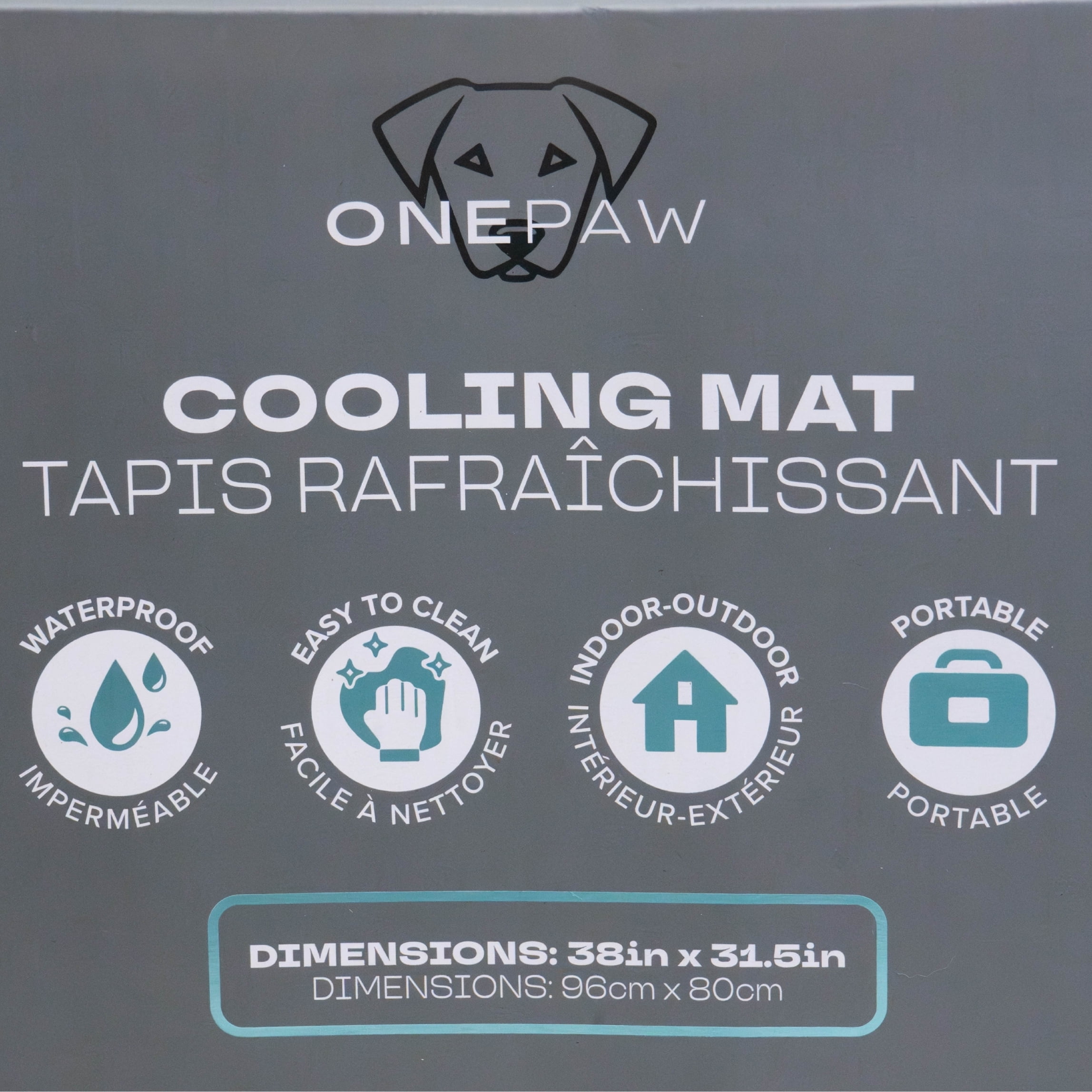 One Paw, Dog Cooling Mat, 2 Side Reversible, Multiple Sizes, Small, 20x25"