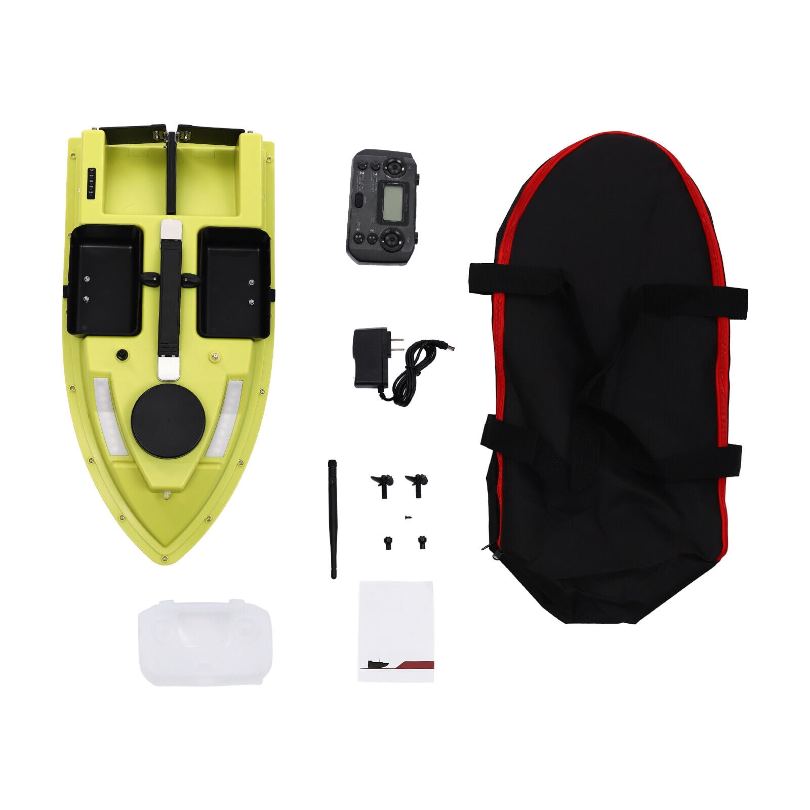 Fishing Bait Boat with GPS 2.4G Remote Control Distance Large-capacity Battery Fishing Bait Boat, Green Bait Boat