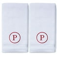 thumbnail image 3 of Monogrammed Hand Towels for Bathroom Kitchen Makeup | Personalized Gift for Wedding-Bridal | Classic Font Custom Luxury Turkish Towel | Spa Collection, Oversized, 16 X 30 Inch, Set of 2, 3 of 3