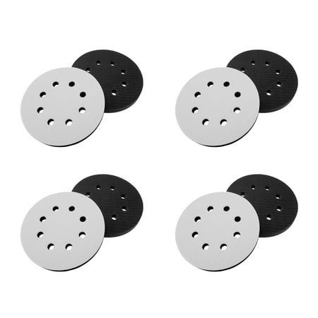

8PCS 5 Inch(125mm) 8-Hole Sponge Interface Pad for Sanding Pads And Hook And Loop Sanding Discs