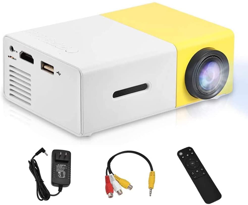 Great Gift Mini Projector,Portable 1080P LED Projector,Home Cinema Theater Indoor/Outdoor Movie projectors,Support Laptop PC Smartphone HDMI Input Pocket Projector for Party and Camping