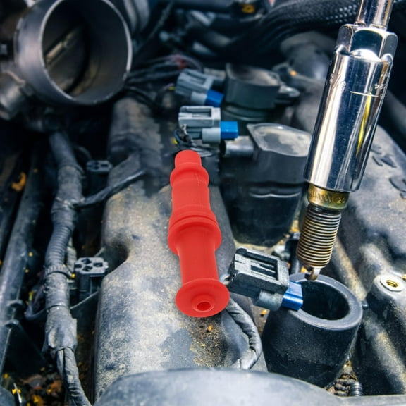 EXHUMKY Red Metal Spark Plug Parts 1Set for Sportsman 500 Atv Outdoor Use and Protection