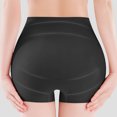 thumbnail image 5 of Scyoekwg Women's Boyshort Underwear Stretch Solid Color Safety Panties Breathable Mid‑Waist Ladies Briefs For Daily Wear (Black,L), 5 of 8