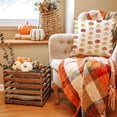 thumbnail image 5 of Fall Pillow Covers 18x18 inch Set of 2 Fall Decoration Pumpkin Decor White Autumn Outdoor Pillow Cover Thanksgiving Decoration for Home Couch TH-120A18, 5 of 6