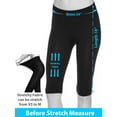 thumbnail image 2 of Women Seamless Basic Stretch Capri 17 in Knee Length Legging Bike Shorts (2 Pack), 2 of 4