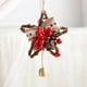 thumbnail image 5 of Adornos de árbol de Navidad para puerta, corona colgante, mini escena de bastón, decoración festiva pequeña, decoración navideña para el hogar, puerta de oficina navideña, marco de metal, 5 of 8