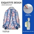 thumbnail image 5 of "Sunflower Design Crossbody Backpack - Adjustable Flowers Print School Backpack, Convertible Floral Bookbag for Hands-Free Convenience", 5 of 6