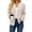 Beige, variant on Women's Bomber Jacket Zip Up Knit Baseball Coat Long Sleeve Loose Fit Casual Jacket with Pockets Soft Stretchy Outerwear for Fall Spring Daily Wear