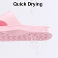 thumbnail image 3 of Comwarm Shower Shoes for Women Men, Quick Drying Lightweight Non Slip Pool Slides Slippers with Drain Holes, Pink, 3 of 6