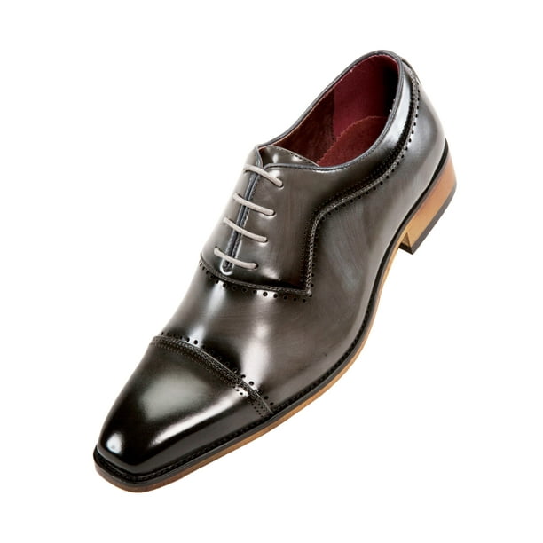 Amali - Amali Smooth Burnished Derby with Perforated Toe Mens Dress ...