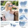 thumbnail image 3 of Paquete de 10 Gafas de Sol con Forma de Corazón Azul Bouiexye UV400, 3 of 6