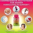 thumbnail image 4 of Women's Daily Multivitamin - Vegan Multivitamin for Women, Optimal Health and Immune Support, Energy Boost, Made with Fruits & Vegetables, B-Complex, Probiotics, Enzymes, CoQ10, Non-GMO, 60 Count, 4 of 6
