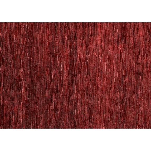 Ahgly Company Indoor Rectangle Abstract Red Modern Area Rugs, 2' x 5'