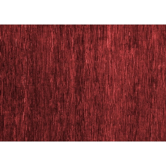 Ahgly Company Indoor Rectangle Abstract Red Modern Area Rugs, 5' x 7'