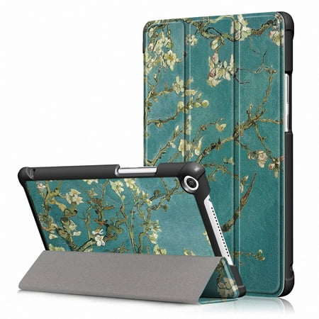 Huawei MediaPad T5 8.0 Inch Case 2019, Allytech Premium PU Leather Ultra Slim Fit Folio Flip Lightweight Full Body Protective Multi Angle Viewing Stand Case Cover for Huawei MediaPad T5 8.0,