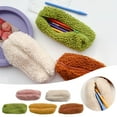 thumbnail image 2 of Matoen Pencil Case Plush Pen Pencil Bag Student Lovely Stationery Storage Bag, 2 of 3