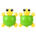 thumbnail image 1 of 2pcs Turtle Wall Holder Suction Cup Toothbrush Rack Toothpaste Container Hanging Sundries Organizer Green, 1 of 3
