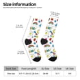 thumbnail image 2 of Pofeuu Summer Print Crew Socks, Adult Running Hiking Socks for Youth and Adult, 2 of 6