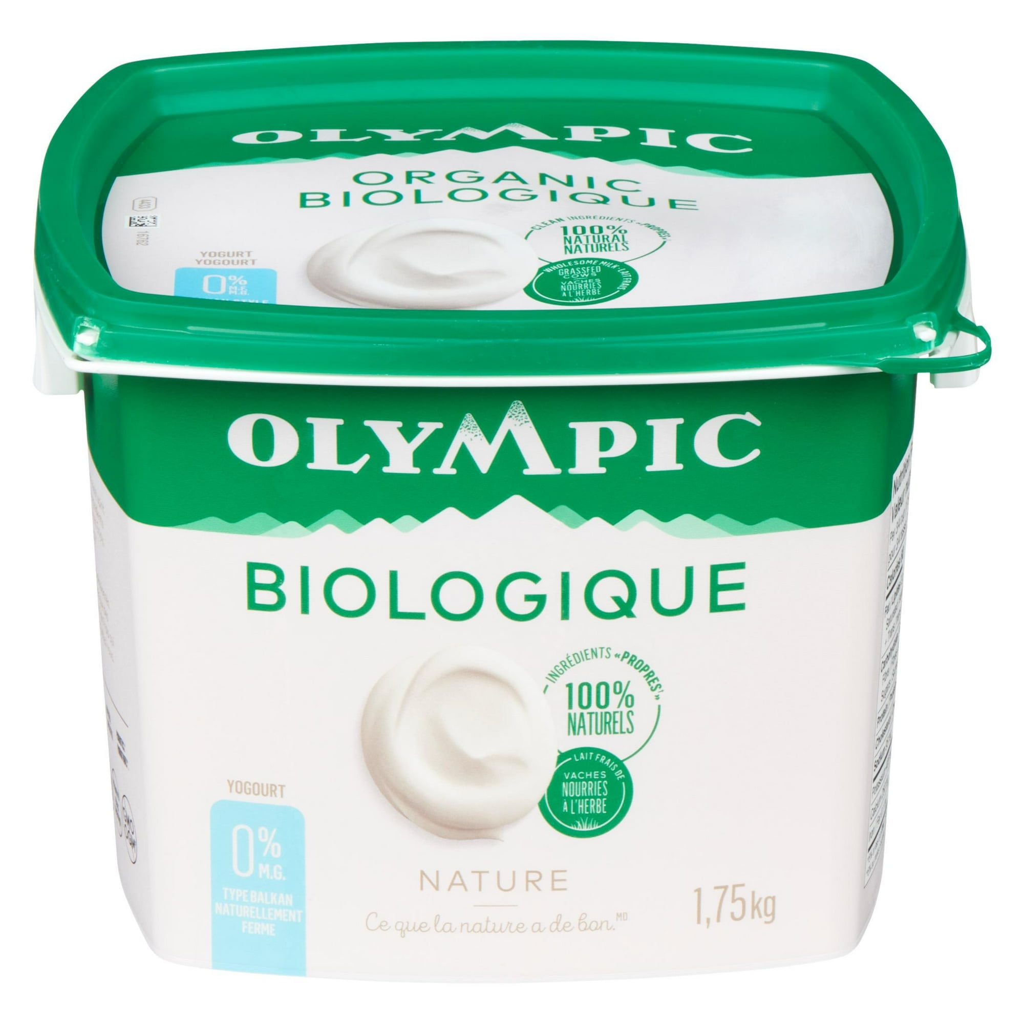 Olympic Yogourt Biologique Nature 0 %, 1