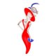 thumbnail image 1 of Esmalte Rhinestones Lady Figure Ball Party Vestido de lujo Lady Broche Pin Rojo Sunnimix Broche de diamantes de imitación para mujeres, 1 of 7