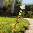 thumbnail image 6 of Fairy Wand Beaded Garden Stakes, Bee Garden Stakes Fairy Wand DIY Beaded Stakes, Garden Decor Includes Crystal Stopper Top, Bee Pendant, for Craft Supply, Outdoor Decorations, White, 6 of 7