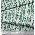thumbnail image 1 of Soimoi Green Cotton Voile Fabric Cactus Tree Printed Fabric 1 Yard 56 Inch Wide, 1 of 3