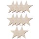 thumbnail image 4 of 100 piezas de rodajas de madera creativas para manualidades, con forma de estrella de cinco puntas., 4 of 7