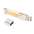 thumbnail image 4 of Dispositivo de almacenamiento de unidad flash USB 2.0 para coche con transmisión de alta velocidad de diamante personalizado en disco U (diamante amarillo 128 GB), 4 of 5