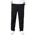 thumbnail image 2 of Mens Lightweight Sweatpants Big and Tall Solid Black Pants Size 6XL, 2 of 5