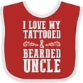 thumbnail image 3 of Inktastic I Love My Tattooed & Bearded Uncle Boys Baby Bib, 3 of 4