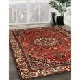 thumbnail image 2 of Ahgly Company Indoor Square Traditional Cranberry Red Persian Area Rugs, 5' Square, 2 of 6