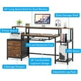 Tribesigns Computer Desk with 3 Drawers, Industrial 63 inches Home