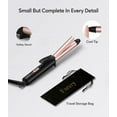 thumbnail image 6 of FARERY Travel Size Mini Curling Iron, 1/2" Ceramic Mini Hair Curler for Short Hair, Rosegold, 6 of 8