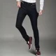 thumbnail image 2 of Pantalones de traje elásticos de sastrería social para hombre, pantalones de verano ajustados y rectos, finos, informales, clásicos, 2 of 5