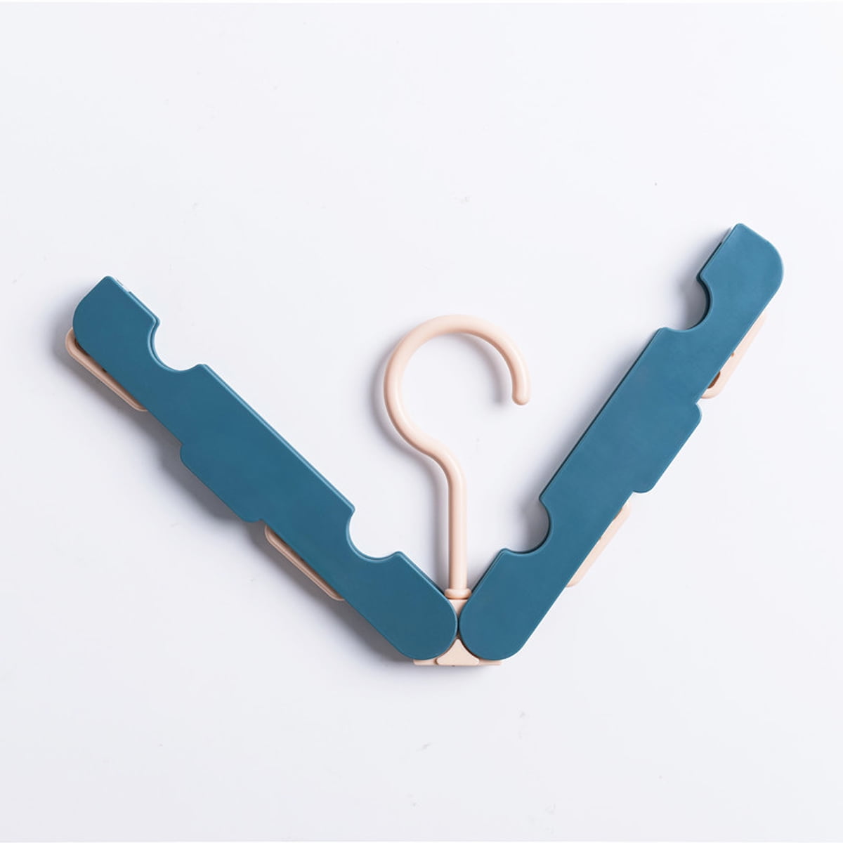 4 Packs Travel Hangers, Portable Folding Clothes Hangers with clips