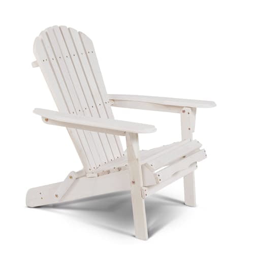 Delacora BS-BAC001 Villaret 28" Wide Wood Framed Outdoor Adirondack Chair by Delacora