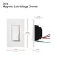 thumbnail image 5 of Interruptor de intensidad Lutron Diva magnético de bajo voltaje, 450 W, 3 vías, 5 of 5