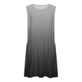 thumbnail image 4 of Liquidation d'Été 2025! Robe pour Femme Grande Taille, Liquidation de Robes d'Été pour Femmes, Robe d'Été Décontractée Sans Manches à Col Rond Imprimée pour Femme avec Poche, 4 of 5