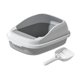 thumbnail image 5 of Caja de arena para gatos Yuyangstore Bandeja de arena semicerrada Gris, 5 of 8