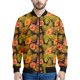 thumbnail image 3 of Chaqueta con estampado de flores hawaianas para hombre, sudaderas con estampado 3D de plantas coloridas, mangas largas, abrigos con cremallera para primavera y otoño, 3 of 5