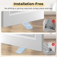thumbnail image 3 of QPENWEI 4 Pièces Transparent Antidérapante Bloc Arrêts de Portes Durables Butee de Portail Bloque Butoir de Porte Empilables pour Tous Types de Sols en Intérieur et Extérieur, 3 of 3