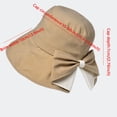 thumbnail image 3 of Diufon Sun Hat for Women Ladies Outdoor Beach Athletic Hats Trendy Versatile Solid Color Cap with Back Bow, 3 of 4