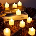 thumbnail image 2 of Kuymtek Velas de té sin llama de 6 uds. Velas de té parpadeantes que funcionan con pilas (B), 2 of 9