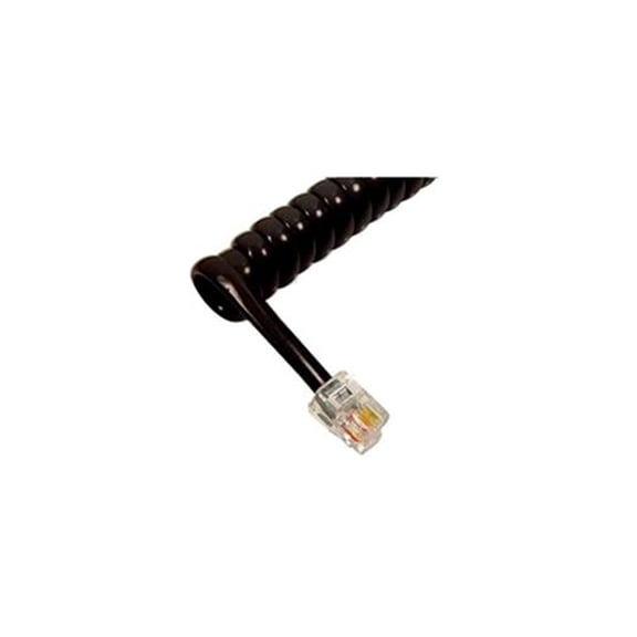 GCHA444012-FFB HANDSET CORD 12' FLAT BLA