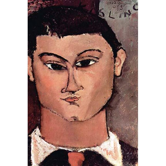 Portrait of Moiise Kiesling-Fine Art Canvas Print (20" x 30")