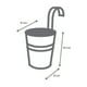 thumbnail image 4 of Set de 4 Macetas Colgantes Ideen Galvanizadas Blancas, 4 of 4